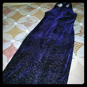 Beautiful Purple Velvet Dress w/Sparkles